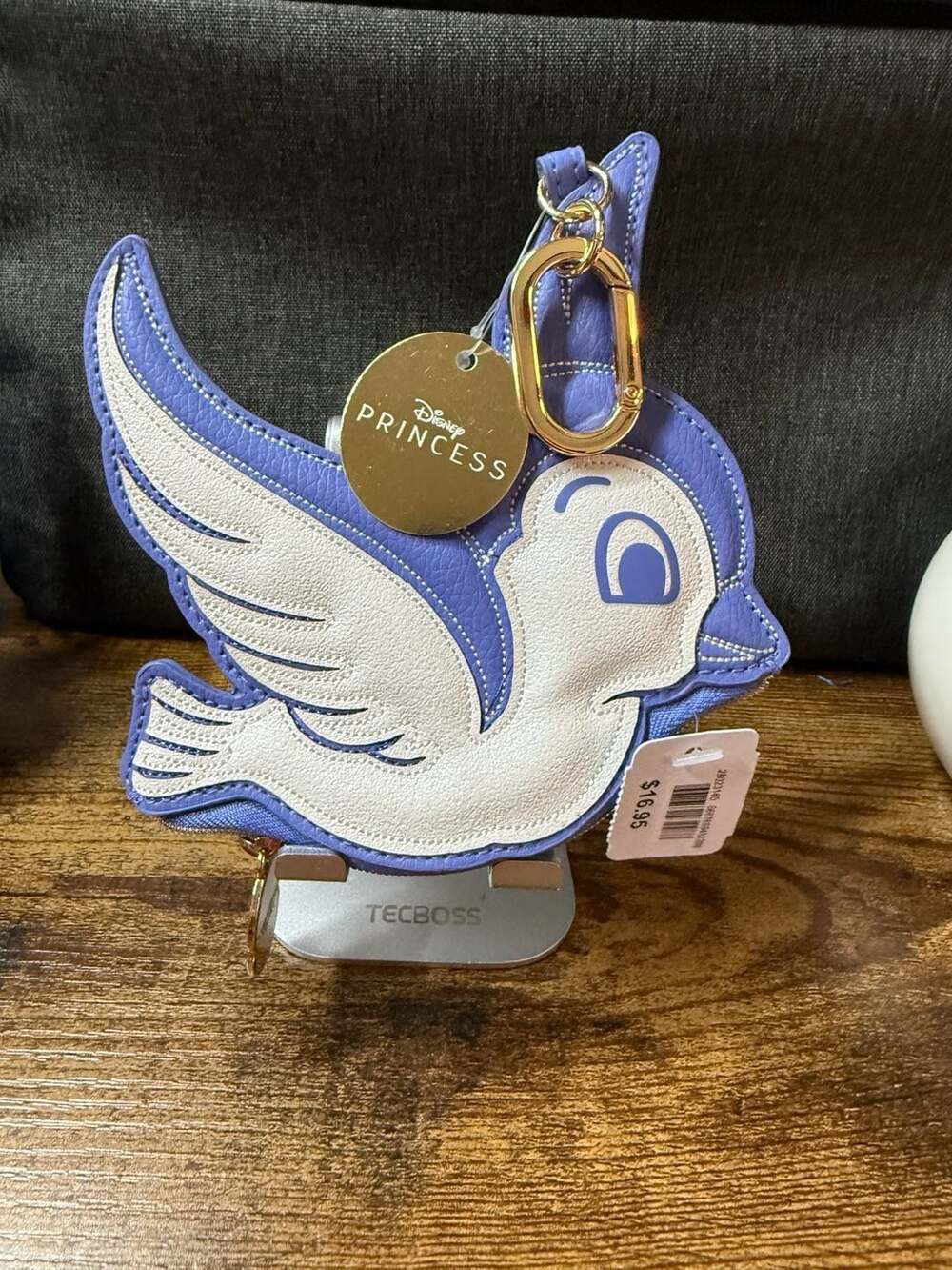 NWT Bath & Body Works Disney Princess Snow White Blue Bird Coin Purse Keychain